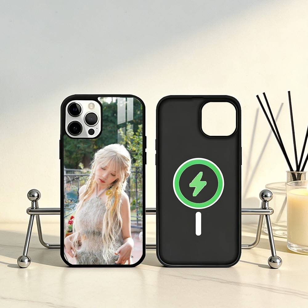 S-Singer I-IU L-Lee-Ji-Eun Phone Case For iPhone17,16,15,14,13,12,11 Plus,Pro Max Magnetic For Magsafe Wireless Charging