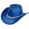 Glitzer Strass Western Cowboyhut Party Zylinder Neuer Unisex Performance Hut