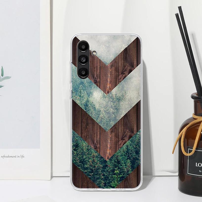Forest Geometry Wood Nature Phone Case For Samsung Galaxy A17 A37 A57 A16 A26 A36 A56 A15 A25 A35 A55 A14 A24 A34 A54 A13 A23 A3
