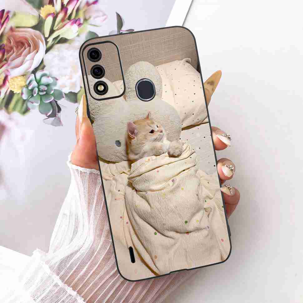 For ITEL A48 Casing Cute Lion Butterfly Silicone TPU Soft Case Protective Shockproof Back Cover For ITEL A 48 ITELA48 Phone Case
