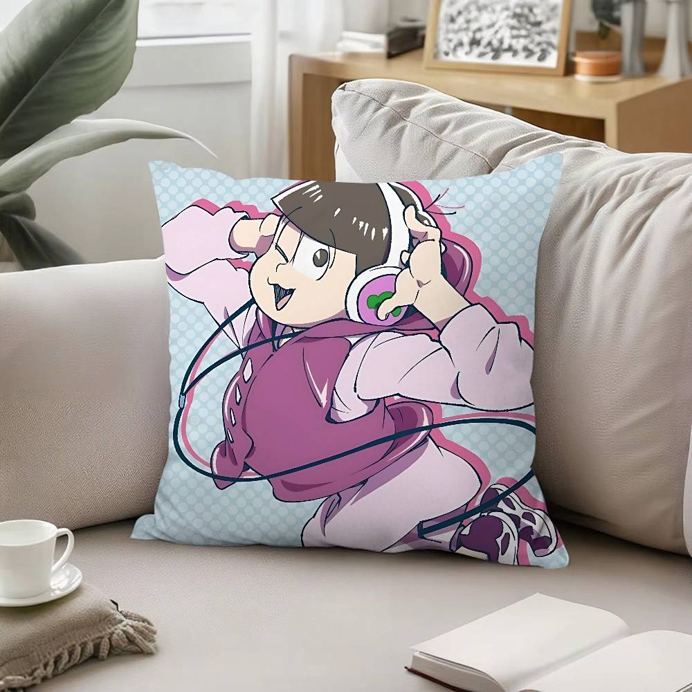 Anime M-Mr. Osomatsu-S Throw Pillow Covers Pattern Cushion Cover Suitable For Sofa Bedroom Car Pillow Cover