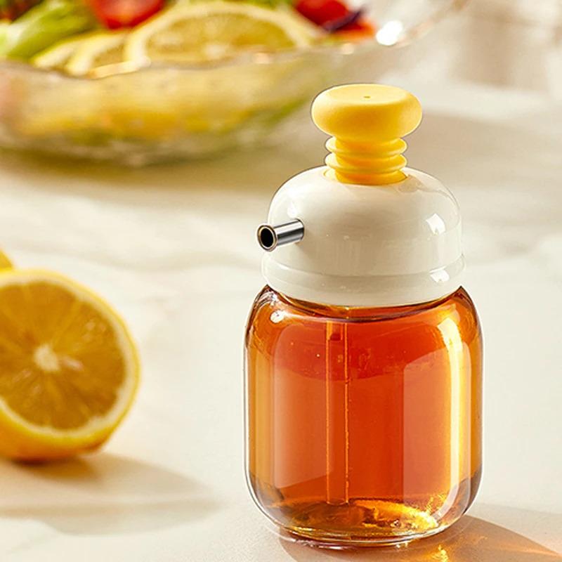 Household Press Quantitative Oil Bottle, Household Soy Sauce Vinegar Seasoning Bottle, Precise Oil Control Seasoning Bottle