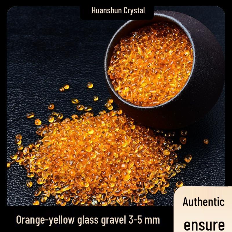 Seven-Color Glazed Crushed Stone Glass for Fish Tanks, Landscaping, Crystal Ornaments, DIY Mandala, and Gemstone Jewelry