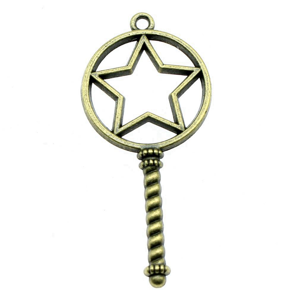 Geometric Openwork Resin Charms MOON HEART Pendants Multi Color Alloy Jewelry Component