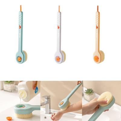 Reusable Back Scrubber With Soap Dispenser Multifunctional Body Brush