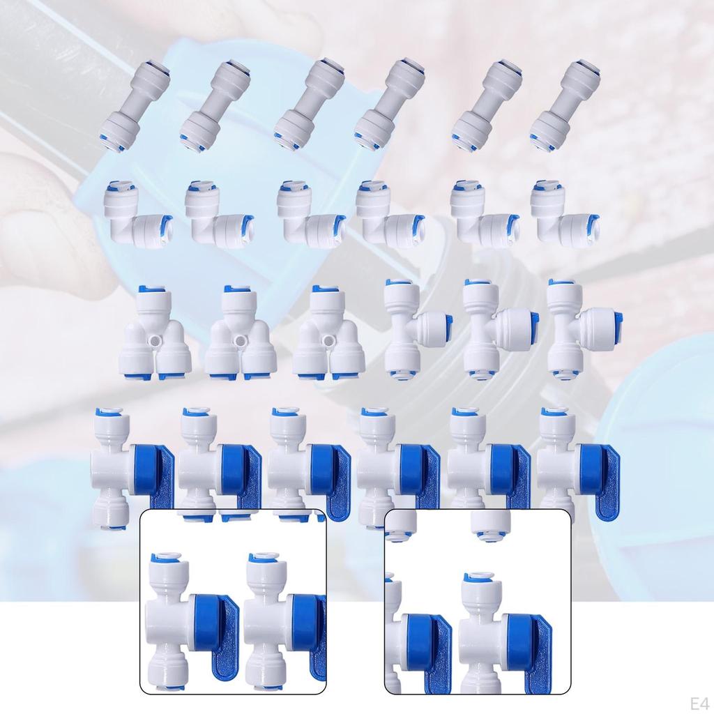 1/4 Zoll Außendurchmesser Schnellanschluss für Osmose-Kugelhahn + T L i Y Teile Steckfittings