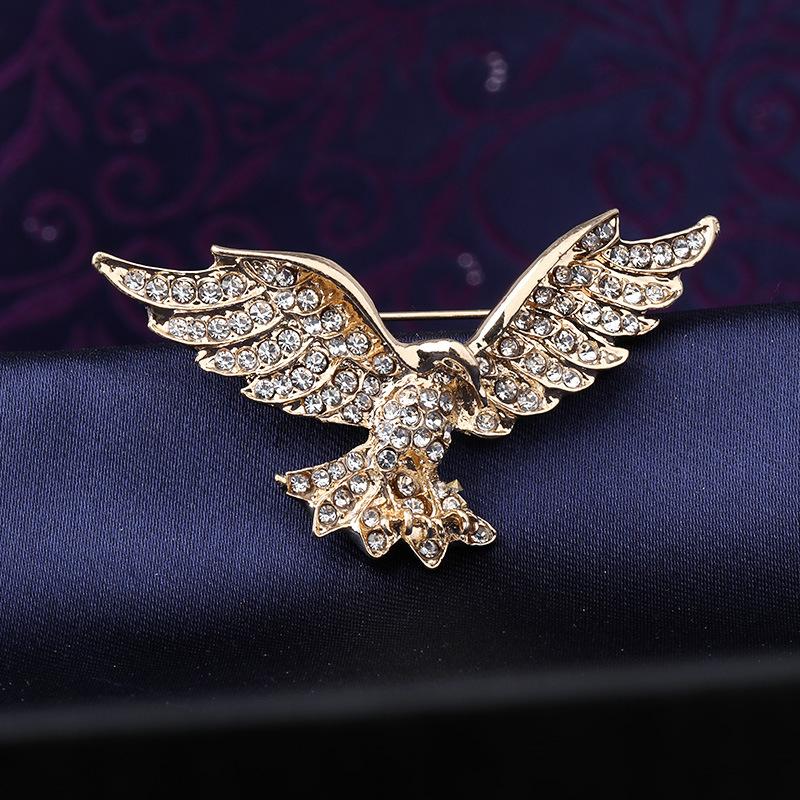 Retro Men'S Brooch Business Suit Shirt Simple Pendant Badge Collar Pin Collar Badge