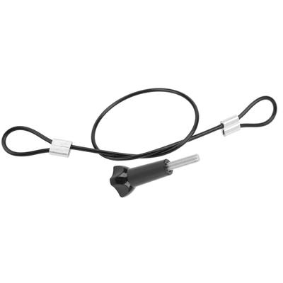 Laccio di Sicurezza da Polso in Acciaio Inossidabile da 30cm Anti-Perdita con Vite da 1/4" per GOPRO DJI OSMO
