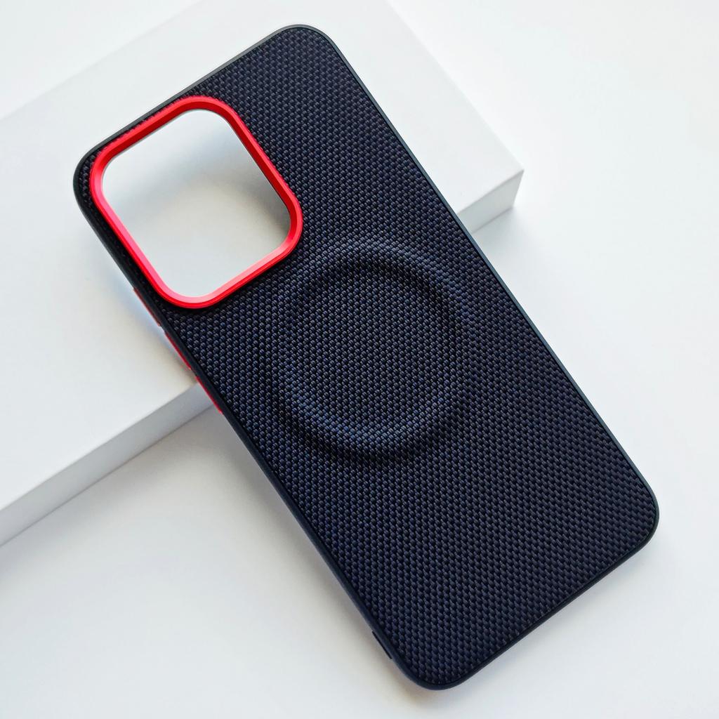 For Vivo iQOO Z11 and iQOO Z11X Case Magnetic Nylon Woven Matte Leather Skin-friendly Back Case Cover Bumper