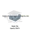 Food-Grade Silicone Ice Cube Tray with Lid: Freezer Mold & Storage Container