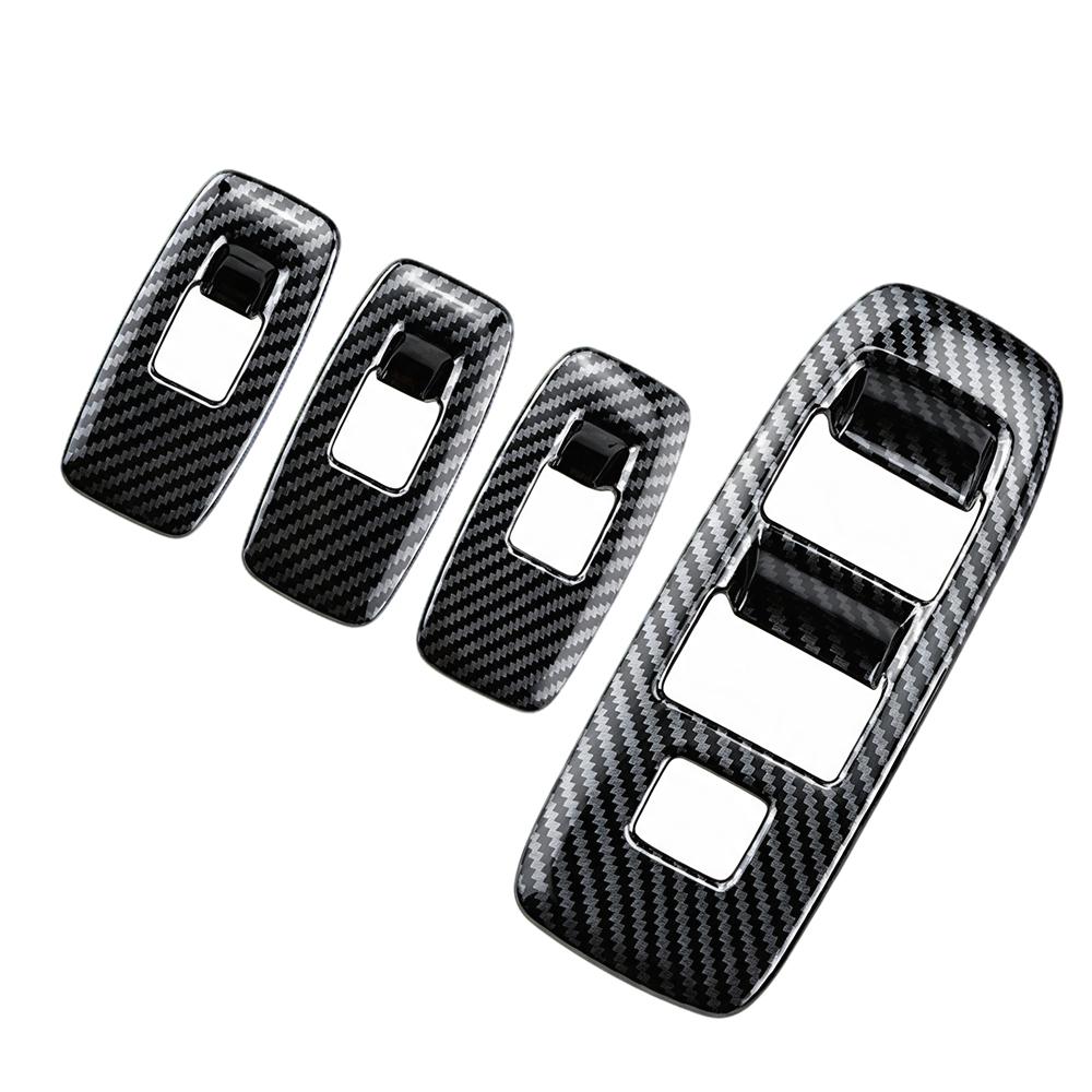 For Ford Everest 2015-2021 Ranger 2015-2022 Door Window Lift Switch Panel Cover Trim Frame Decorator Sticker Car Accessories