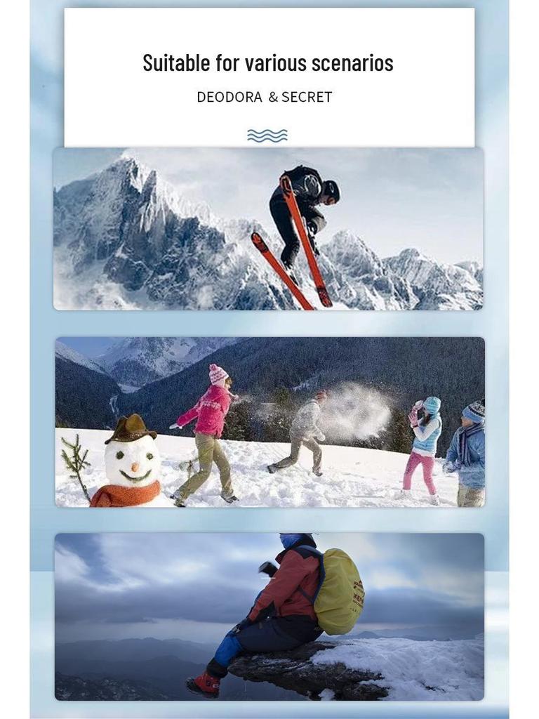 Unisex Thermal Ski Socks: Thick, Warm, Terry-Fabric, Long Fit for Cold-Weather Sports