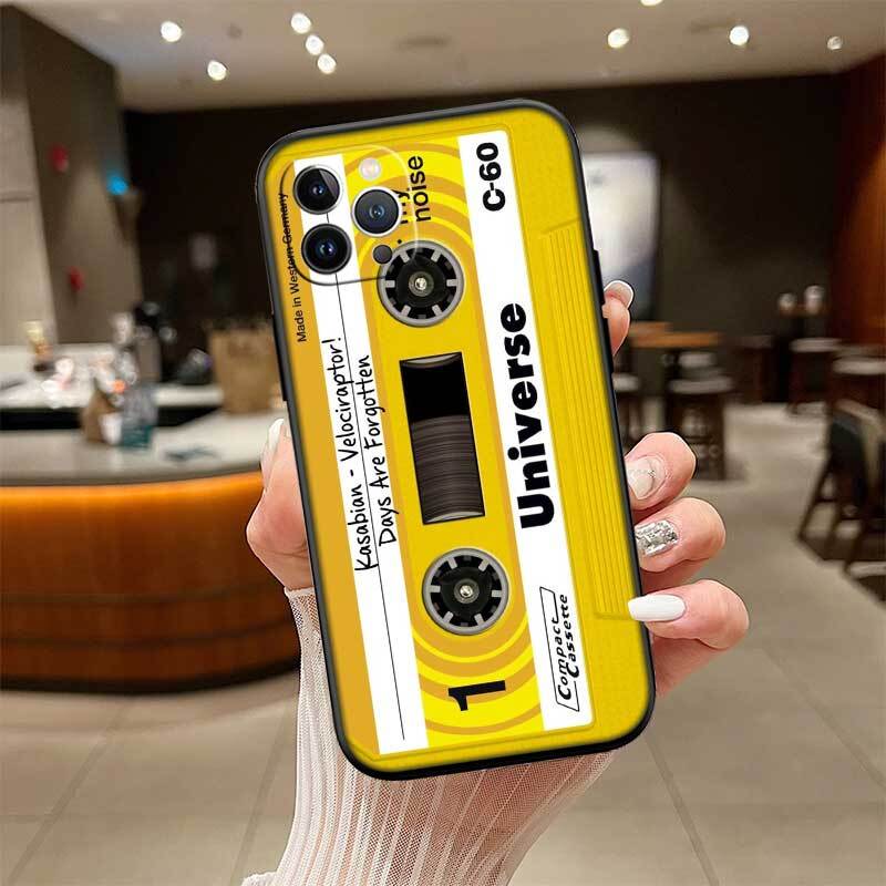 Cassette Vintage Tape Phone Case for Redmi Note 12 12S 12C 13 13C 13R 14 14S 14R 14C 11A 13X A3 A3X A4 A5 Pro Max Plus