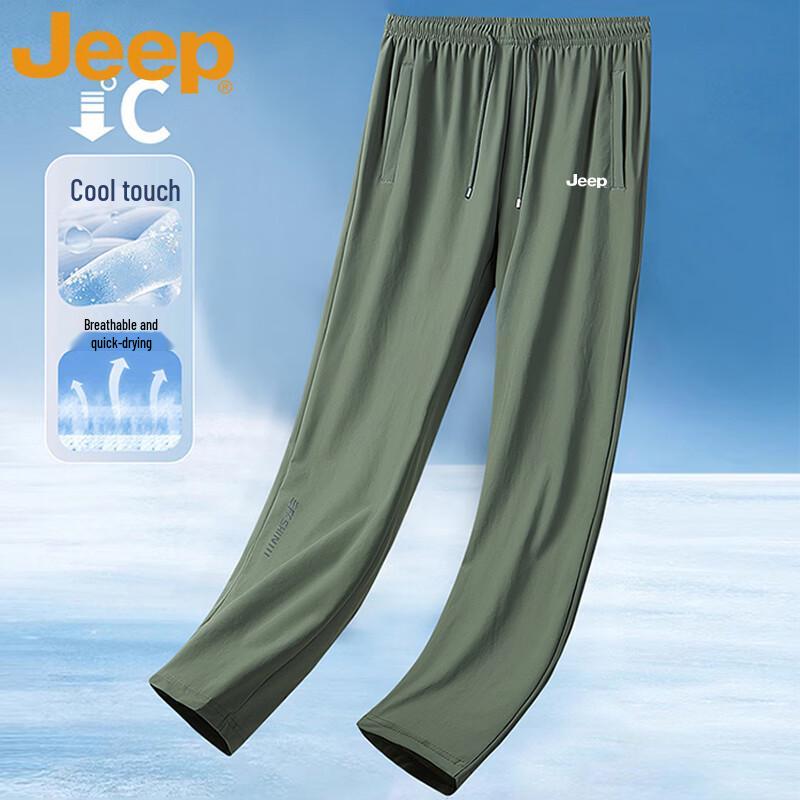 JEEP Men s Summer Ice-Feel Quick-Dry Casual Pants M