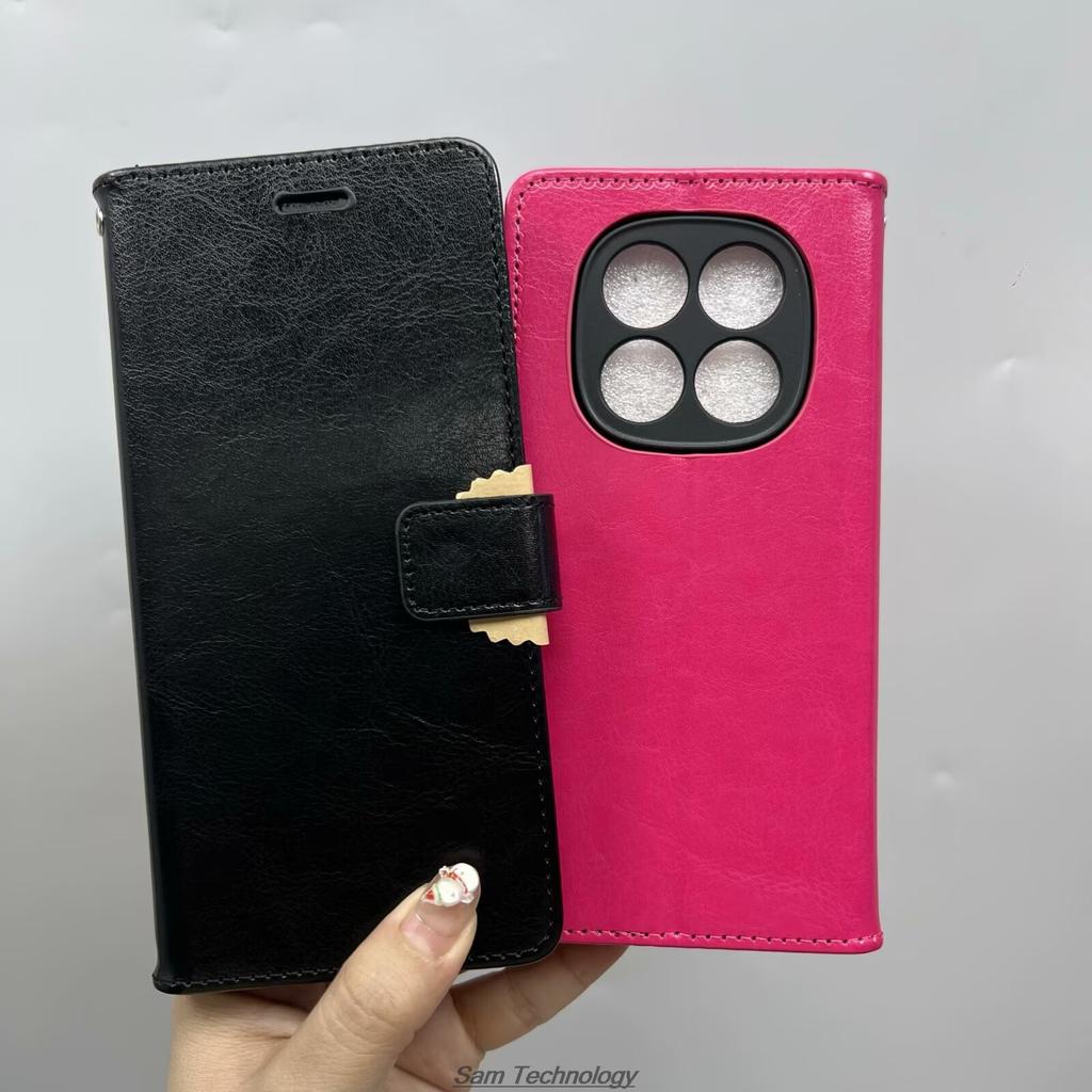 Card Holder Cover Case for Xiaomi Redmi Note 14 Pro 4G / Note14 Pro 5G Global Pu Leather Flip Cover Wallet Case Fundas Coque