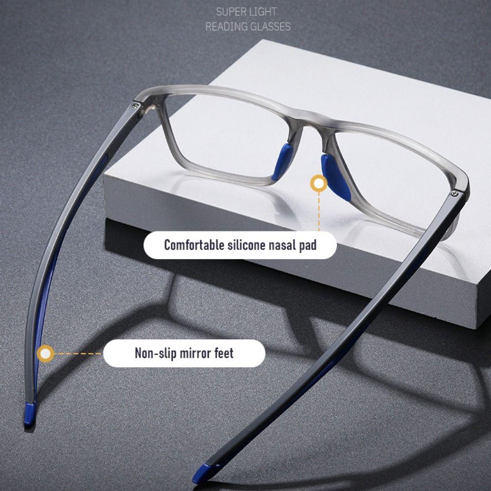 New PC Anti-blue Light Multifocal Reading Glasses Men Women Progressive Near Far Eyewear Ultralight Sports Farsight Eyeglasses