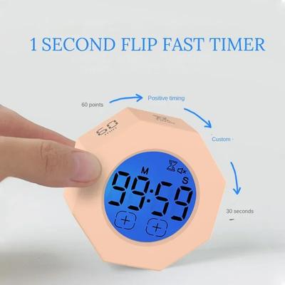 Schwerkraftsensor-Timer, Fitness-Lernspezifische Flip-Visualisierung, Zeitmanagement, Mini-Digital-Küchentimer, Küchenzubehör