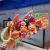 Cute Cartoon Picnic Adventure Butter Bear Keychain Cute Bag Charm Pendant