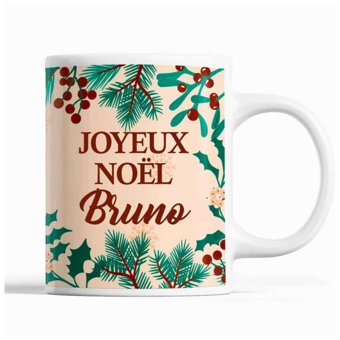Mug - Bruno - Noël - Beige - 325 ml - Résistant lave-vaisselle et micro-onde