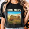 Scenic North Dakota State Theodore Roosevelt Park T-and Kids Tshirt, Bison Wildlife Tee and Great Plains Souvenir