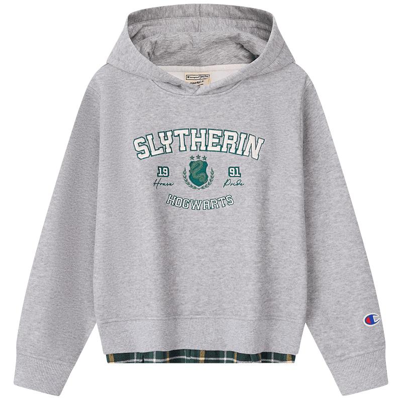 Champion x Harry Potter Kids  Fleece Lined Faux Two-Piece Hooded Sweatshirt 150