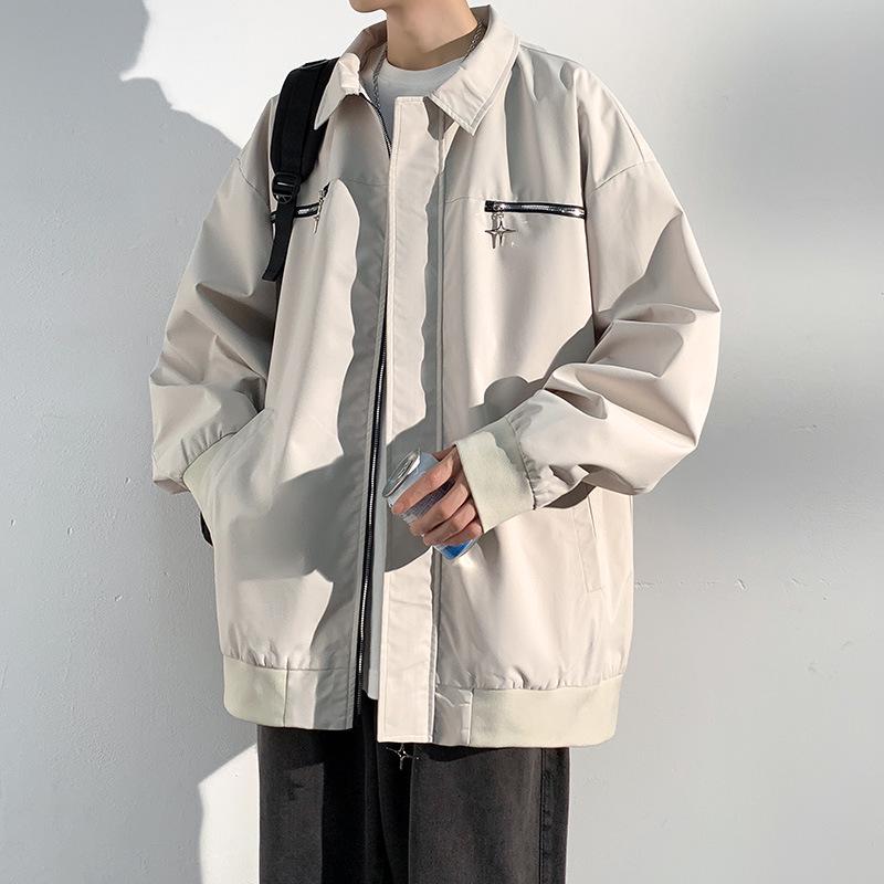 Heren Japanse Trendy Waterdichte Bergklimjas - Lente/Herfst 2025 Losse Kraag Coole Stijl
