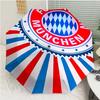 FC Bayern München Logo Print Automatic Umbrella, 8 Rib Iron Frame, Plastic Handle, Suitable for Outdoor Travel &Daily , Ideal Gift