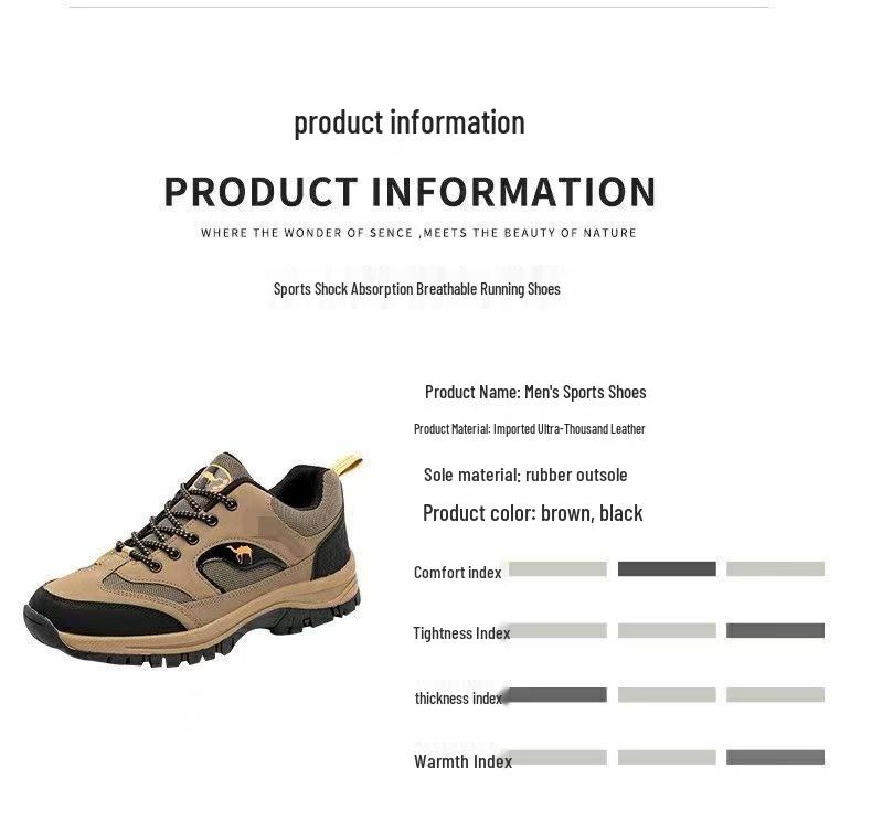 Men's Extra Large Mesh Hiking and Workwear Shoes (Size 39-48)