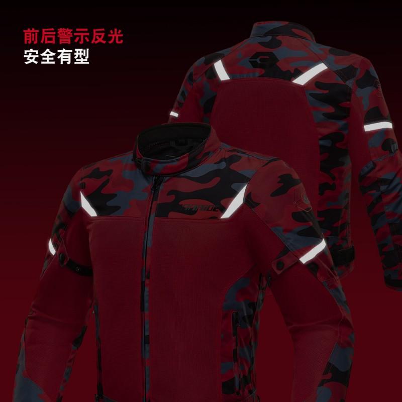 Mens Motorcycle Riding Suit Set Breathable Mesh Long Sleeve Waterproof Off-Road Racing Gear Use