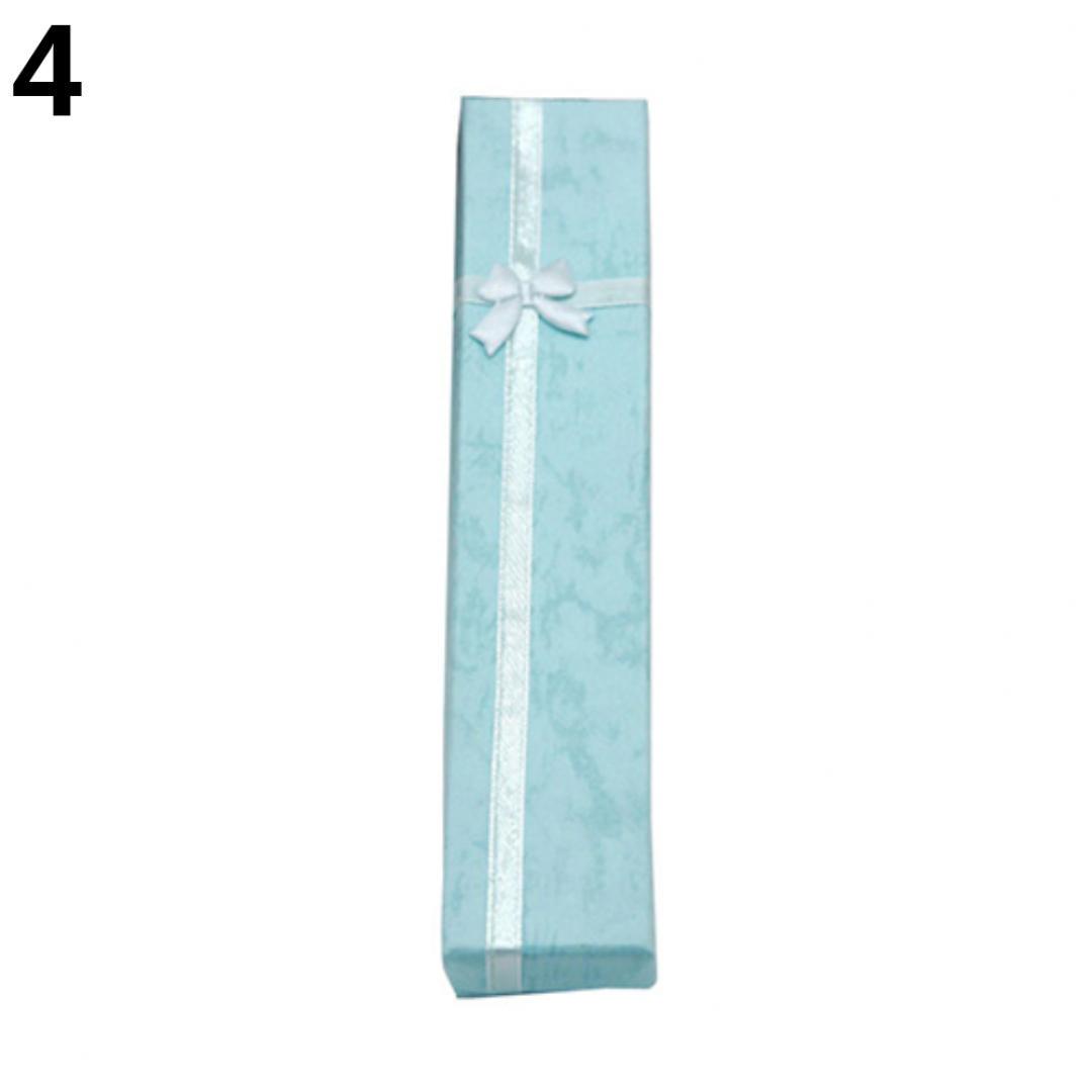 

Подарочная коробка для украшений 4,5 на 21 см небесно-голубой