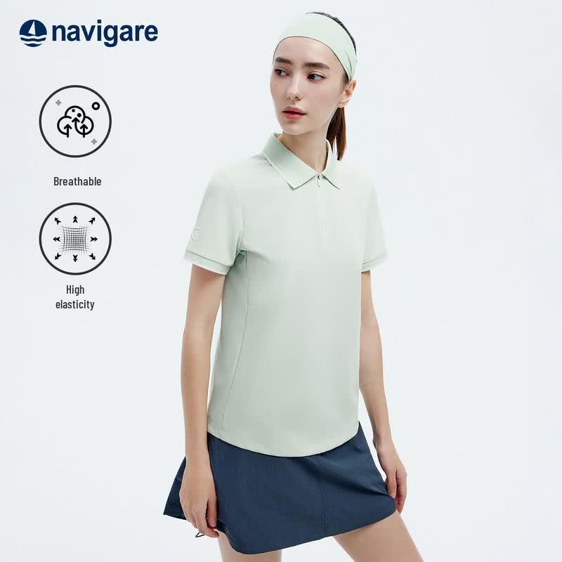 Navigare Women's Sailboat Polo T-Shirt