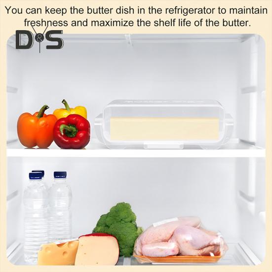 Butter Keeper Box with Lid Cutter Leak-Proof Butter Storage Container for Fridge French Butter Dish Countertop Butter Box Home Kitchen Accessories