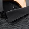 Men's Plus Size Business Diagonal Stripe Long Sleeve Shirt