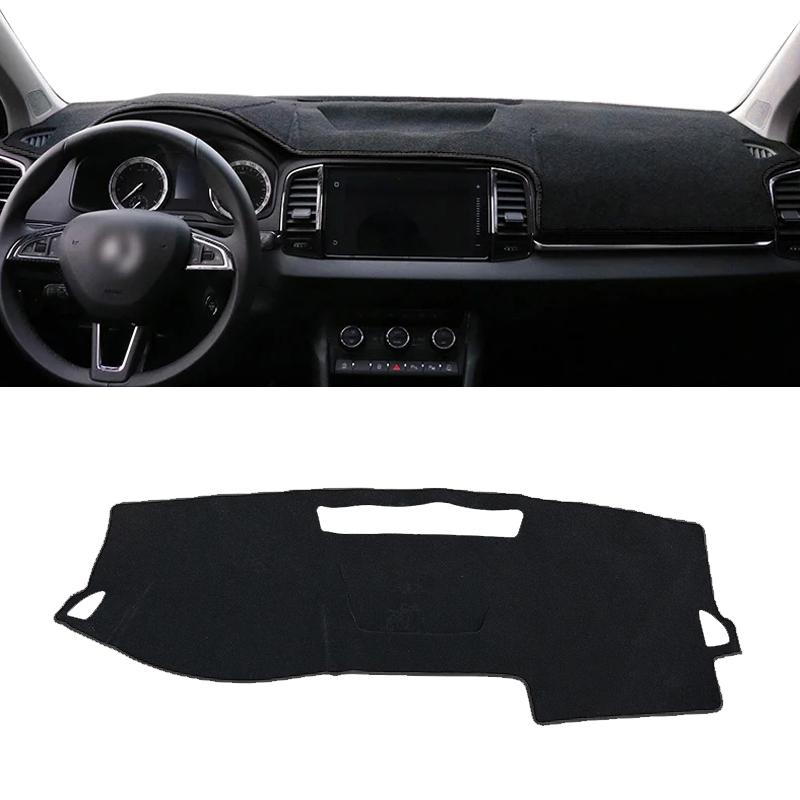 For Skoda Karoq 2017 2018     Car Dashboard Cover Avoid Light Pads Sun Shade Mat Anti-UV Case Non-Slip Carpets