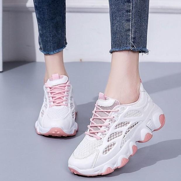 Casual Breathable Mesh Women's Summer Versatile Women's Sports Shoes Casual Running Shoes