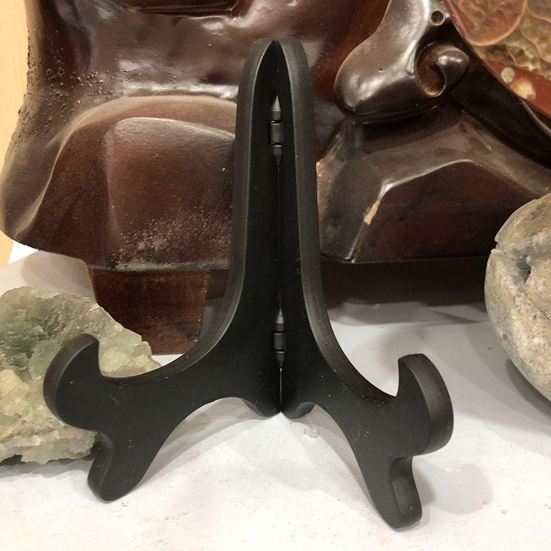 

Exquisite 1pc Natural Ammonite Fossil Quartz Crystal Disk Shell Plate Conch Stand Bracket