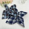 Korean Retro Plaid Scarf Hair Tie: Stylish Versatile Hair Accessory
