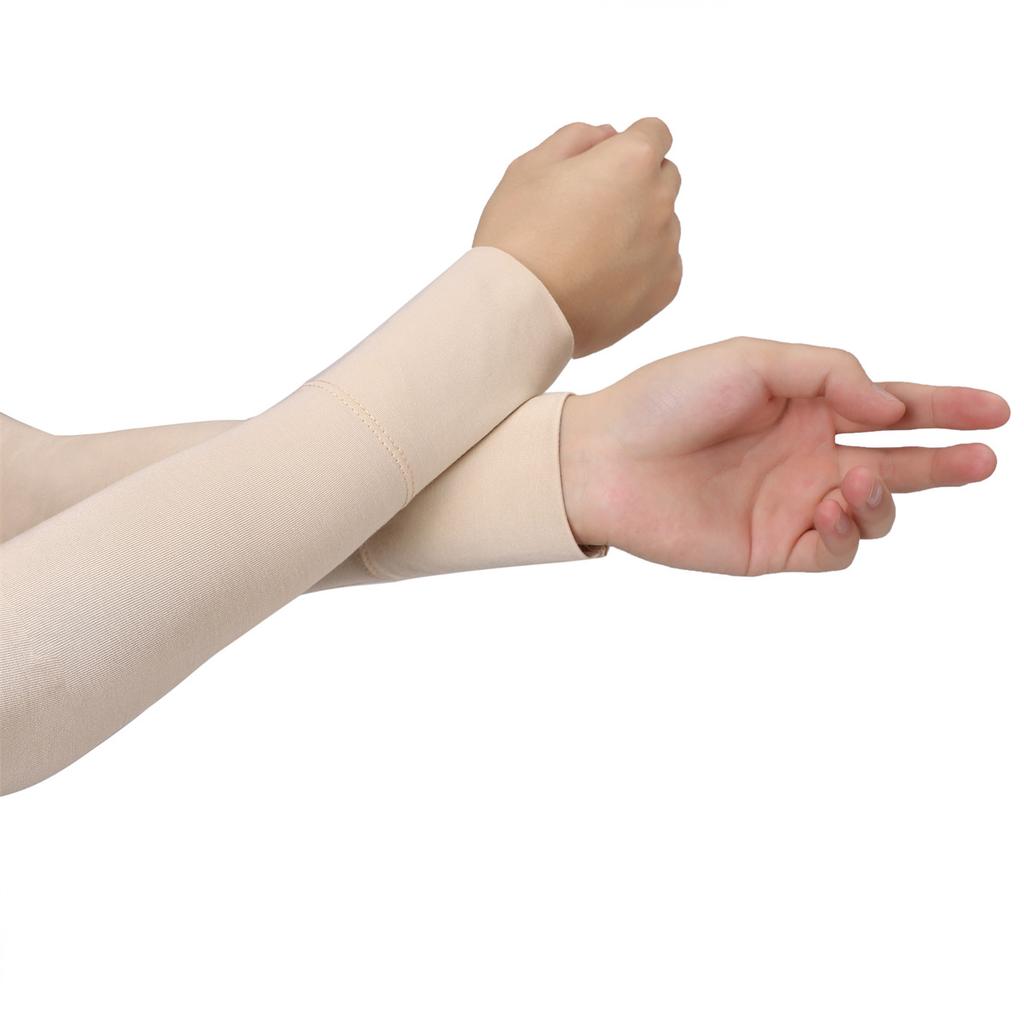 Summer New Cool Modal Cotton Arm Warmers For Women Girls Soft Driving Sunscreen Long-Sleeved Outdoor Solid Color Riding Sleeves
