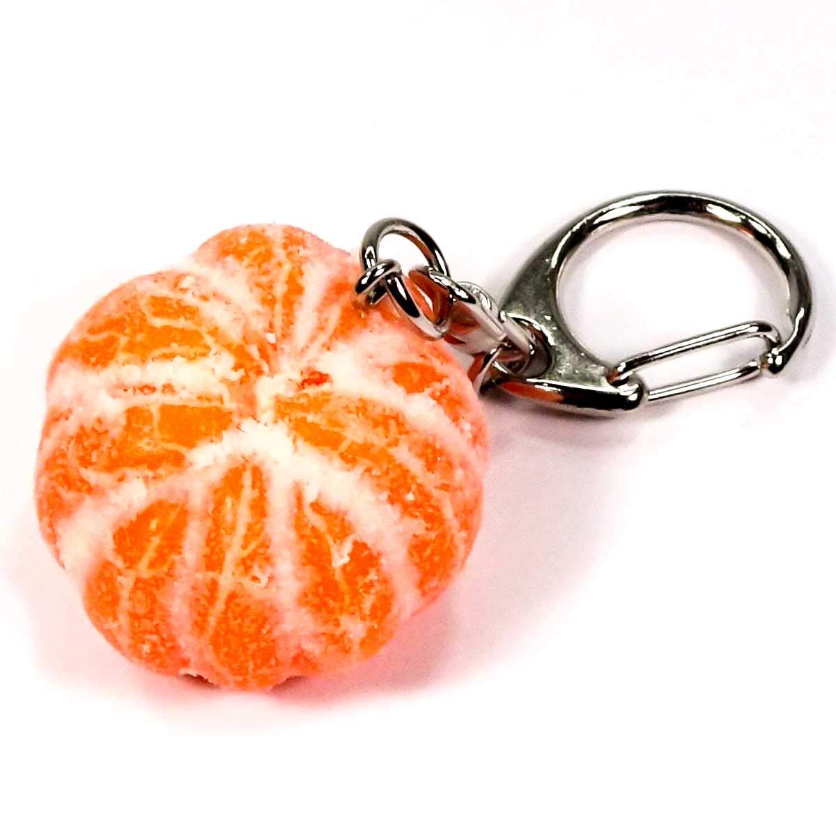 

Образец еды Целый очищенный мандарин Мини Выглядит как можно съесть Брелок (287K) - это!