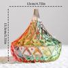 European-Style Diamond Teardrop Shape Crystal Glass Candy Jar,Jewelry Organizer Glass Jar With Lid Container Home Decoration