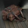 The New Crazy Horse Leather Korean Men's Bag Casual One-shoulder Messenger Bag Handbag Travel Bag Large-capacity Men's Trendy Bag