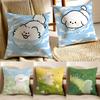 Healing Iittle Fresh Cartoon Animal Cushion Cover Pillowcase Antidustmite Living Room Sofa Decor Cushion Room