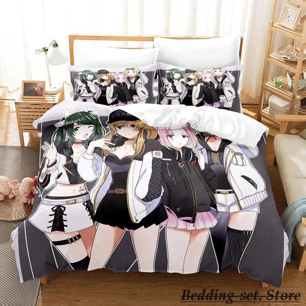 D4DJ All Mix Sängkläder Set Enkelt Twin Full Queen King Size Sängset Vuxen Barn Sovrum Påslakanset Anime sängkläder Säng