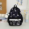 Schoolbag New Cartoon Puppy Printed Backpack Junior High School Schoolbag Ins Niche High Value Backpack