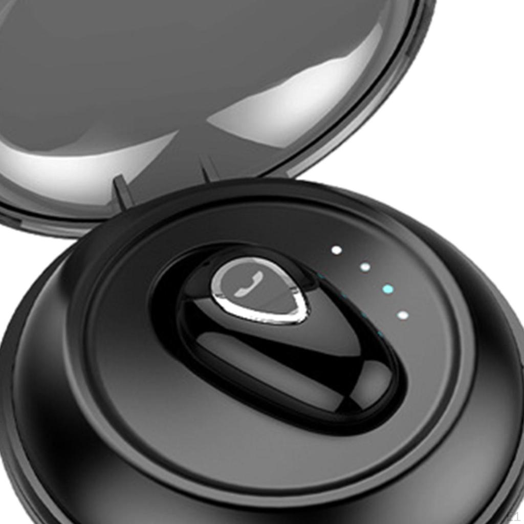 Mini Ture 5.0 Built-in Mic with Charging Case Invisible Stereo Earphones for iOS Android Sport