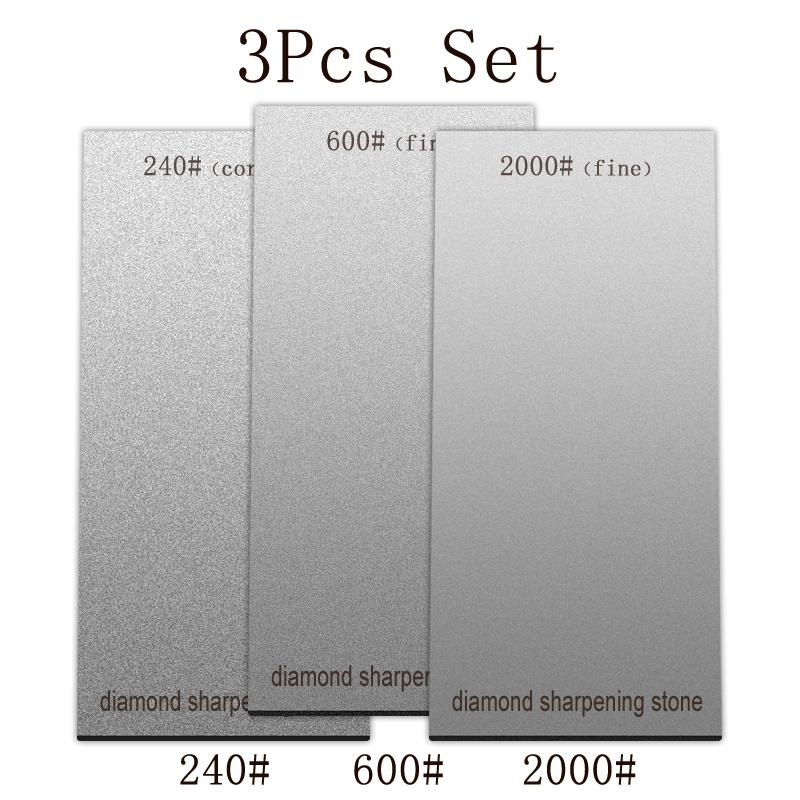 2/3/5Pcs Set Diamond Sharpening Stone Grit 50~3000# Kitchen Whetstone Have Base Ultra-high grinding power Sharpeners Polishing