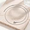 Vnox Minimalist Trendy 1mm Gold Plated Round Snake Chain Necklace Stainless Steel Link Chain Necklace Gifts Jewelry No Fade