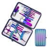 Finger Nail Clippers Pedicure Knives Exfoliation & Nail Art Tools 18-Piece Set-Carbon Steel Durable