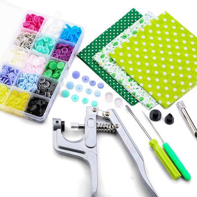 Conjunto de ferramentas de instalação de botões de pressão de plástico T3/T5/T8, alicate manual para máquina de botões de pressão de resina