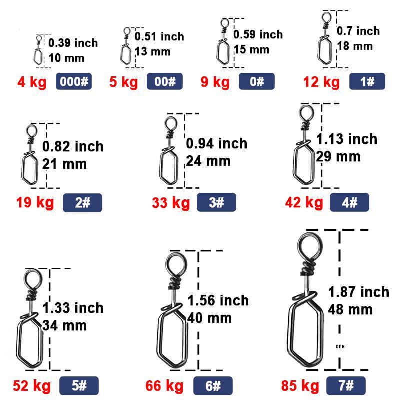 

Булавки из нержавеющей стали - 50 штук, Прочный соединитель для рыболовной оснастки для морской рыбалки 00# Length 13mm (50 pcs)